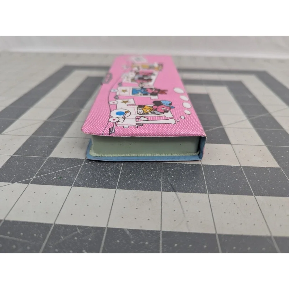 Vintage Walt Disney Mickey Mouse Train Pencil Holder Case 3x8 Inch‎